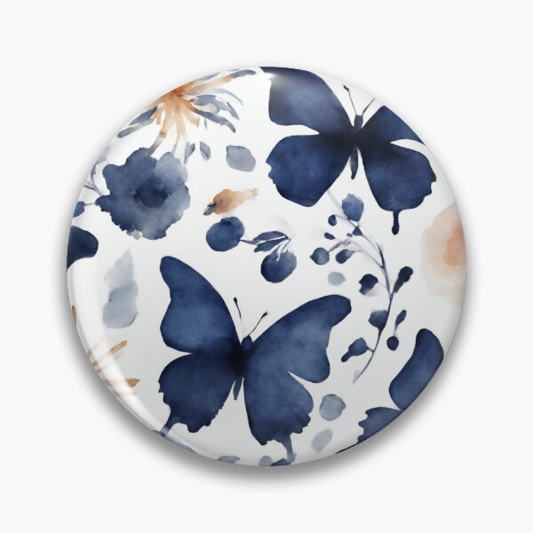 Item preview, Abstract art butterfly blue colour  designed and sold by NingningS.