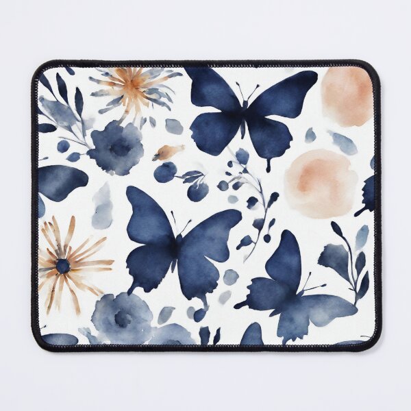 Item preview, Abstract art butterfly blue colour designed and sold by NingningS.