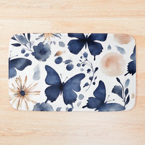Item preview, Abstract art butterfly blue colour  designed and sold by NingningS.
