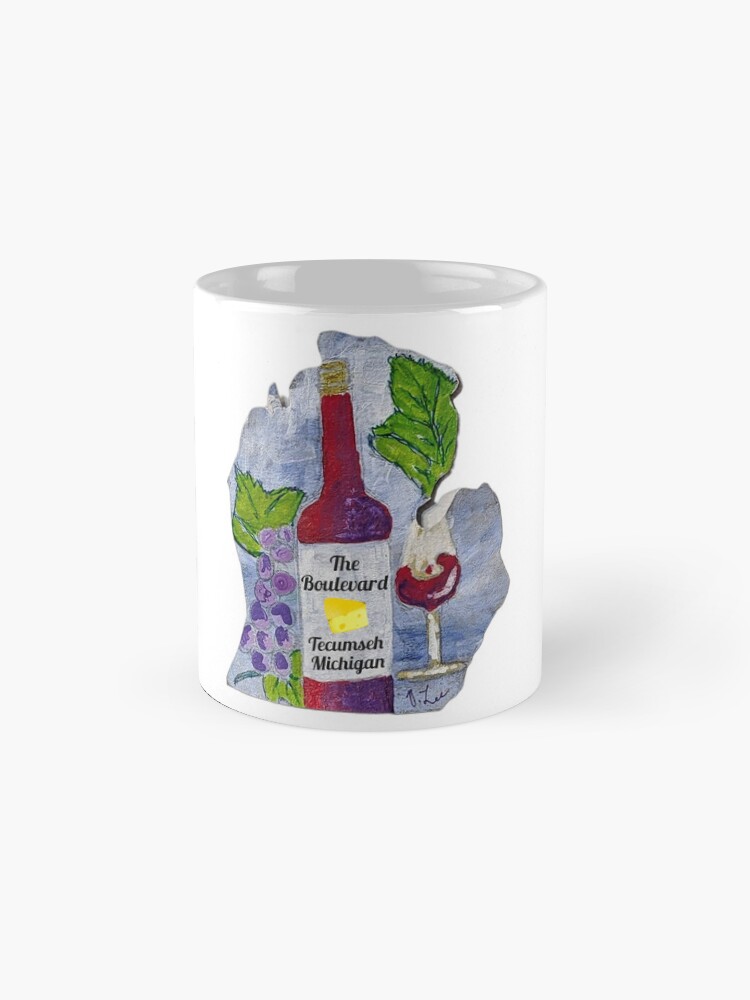 Thumbnail 4 of 6, Coffee Mug, The Boulevard in Tecumseh Michigan designed and sold by Ladyinthemitten.