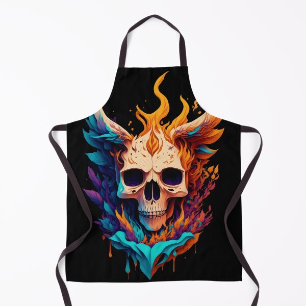 Item preview, Skull with flames designed and sold by Magic-almix.