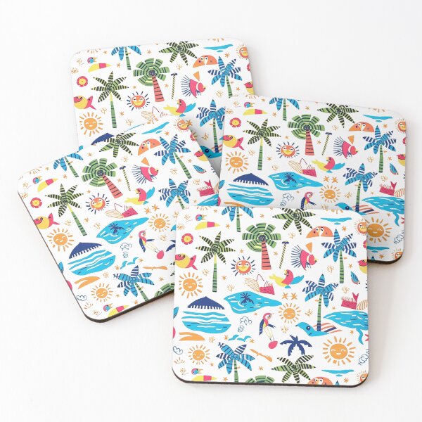 Item preview, Summer Fun Fabric Pattern designed and sold by likbatonboot.