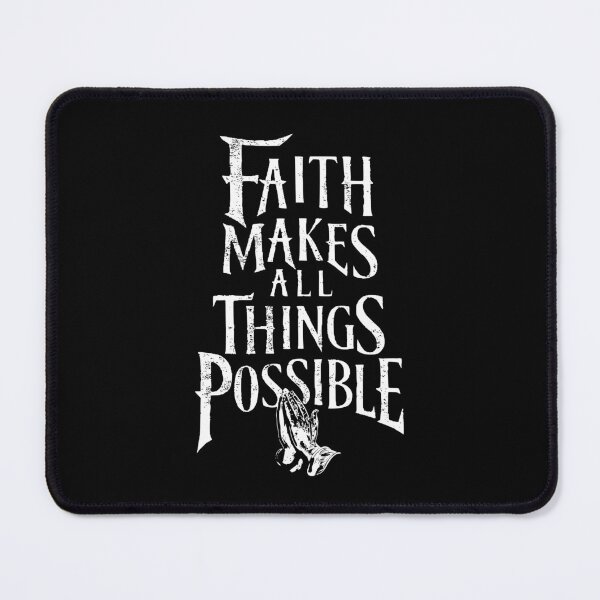 Item preview, Faith Makes All Things Possible - Inspirational Quote with Praying Hands designed and sold by AmorcitoDesigns.