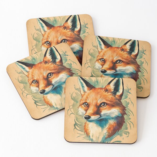 Item preview, Fox Portrait. fox head, fox face, fantasy fox, whimsical fox designed and sold by FoxVibes.
