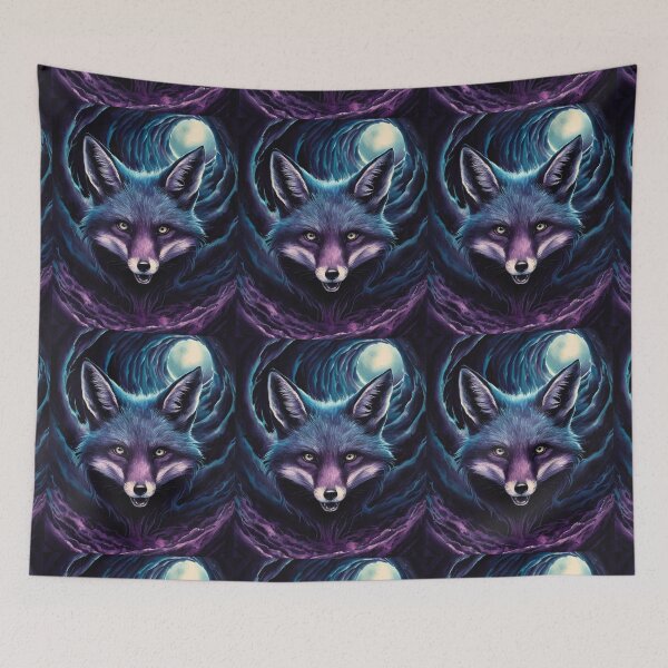 Item preview, Fox Portrait. fox head, fox face, fantasy fox, whimsical fox, dark fantasy designed and sold by FoxVibes.