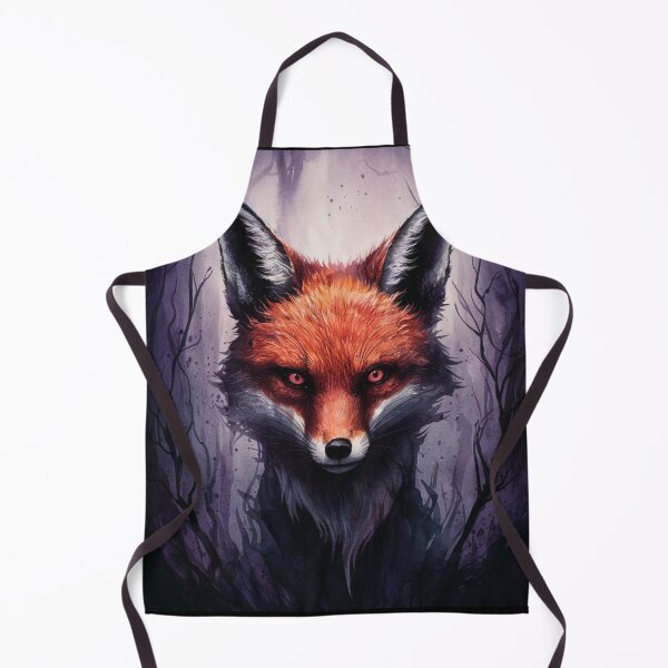 Item preview, Fox Portrait. fox head, fox face, fantasy fox, whimsical fox, dark fantasy, spooky fox designed and sold by FoxVibes.