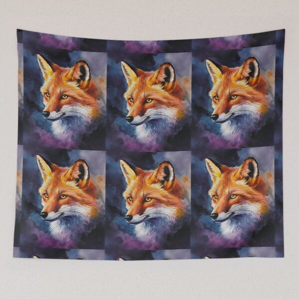 Item preview, Fox Portrait. fox head, fox face, fantasy fox, whimsical fox designed and sold by FoxVibes.