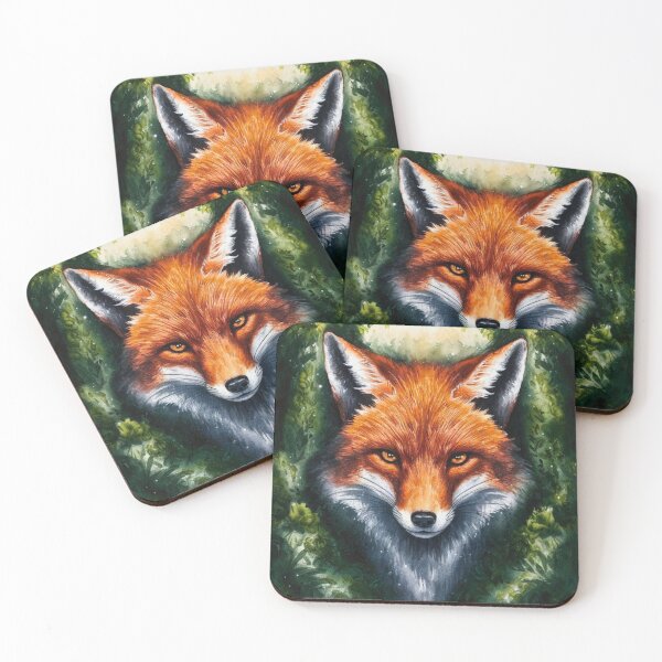 Artikelvorschau, Fuchsporträt. Fuchskopf, Fuchsgesicht, Fantasiefuchs, wunderlicher Fuchs entworfen und verkauft von FoxVibes.