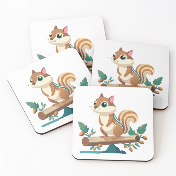 Item preview, Minimalist Miniature Chipmunk Portrait designed and sold by omerfdln34.