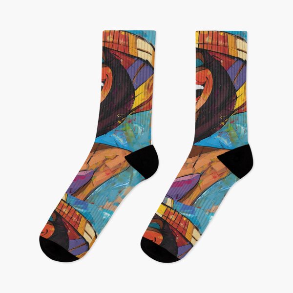 Item preview, Festive Femme- Vibrant Colorful Portrait of Woman Smoking Cigar with Exuberant Lively Smile Generative AI designed and sold by OlfactoART Studio.