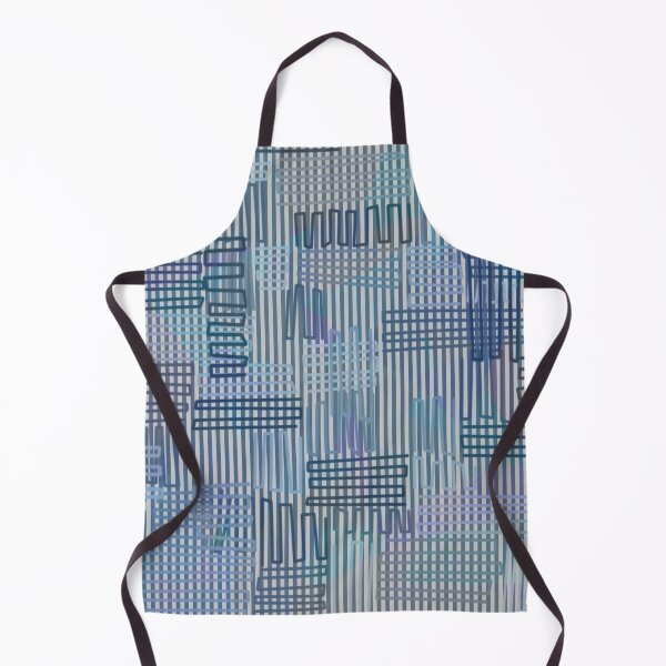 Item preview, Grid and Line Blue Gray Geometric designed and sold by Sharon Schwalbe.