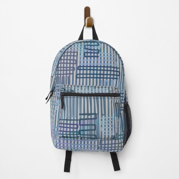 Item preview, Grid and Line Blue Gray Geometric designed and sold by Sharon Schwalbe.