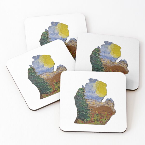 Item preview, Forest of Michigan, acrylic on paper. designed and sold by ladyinthemitten.