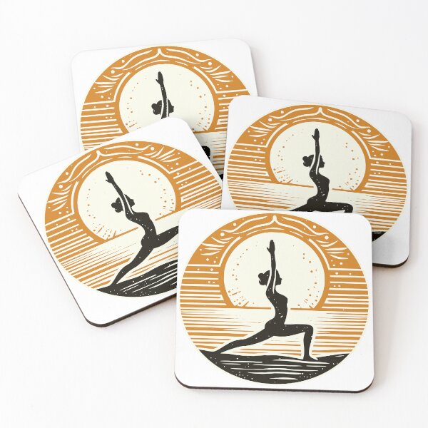 Item preview, Yoga Woman At The Beach Sunrise designed and sold by deelitt.
