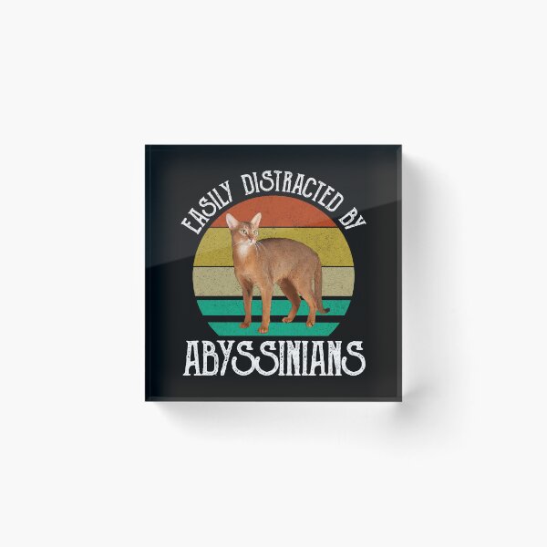 Item preview, Easily Distracted By Abyssinians designed and sold by Cat Lady Designs.