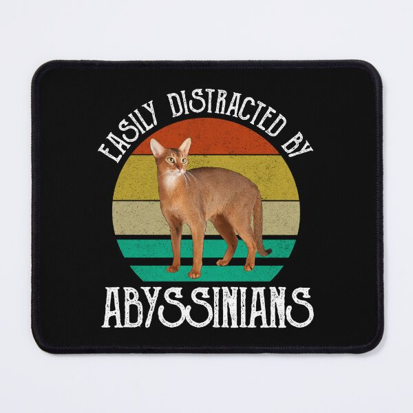 Item preview, Easily Distracted By Abyssinians designed and sold by Cat Lady Designs.