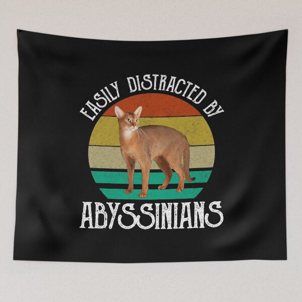 Item preview, Easily Distracted By Abyssinians designed and sold by Cat Lady Designs.