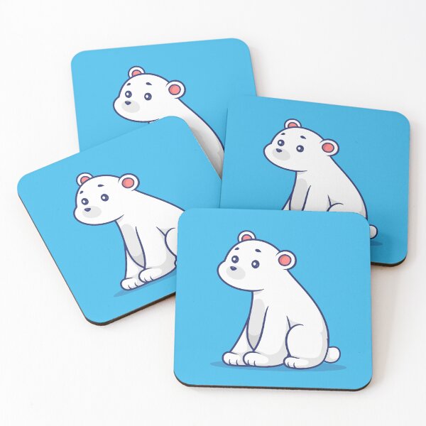 Item preview, Arctic Chill: Cute Cartoon Polar Bear Vector Icon" designed and sold by hjian8219.