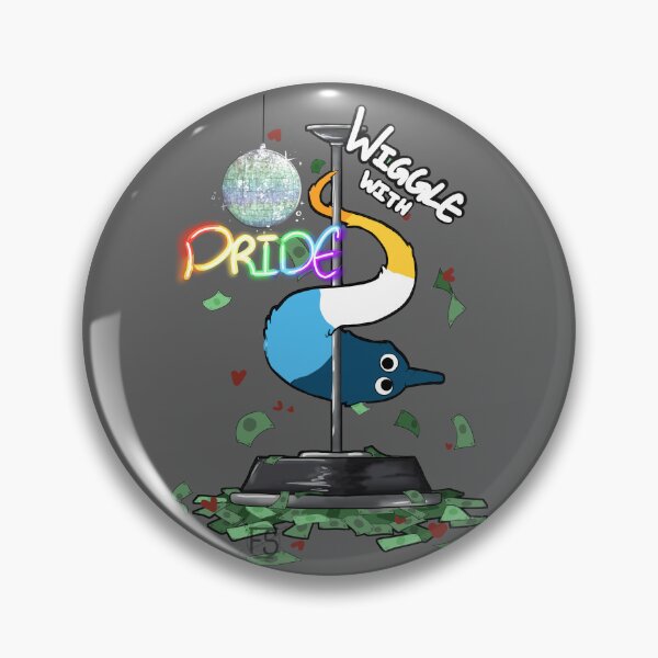 Item preview, AroAce worm on a pole designed and sold by FruitCupSpace.
