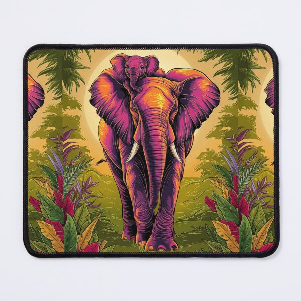 Item preview, Elephant Portrait. mother elephant, elephant baby, small elephant, adorable elephant designed and sold by ElephantVibes.