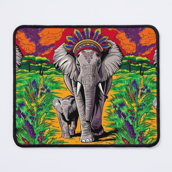 Item preview, Elephant Portrait. mother elephant, elephant baby, small elephant, adorable elephant designed and sold by ElephantVibes.