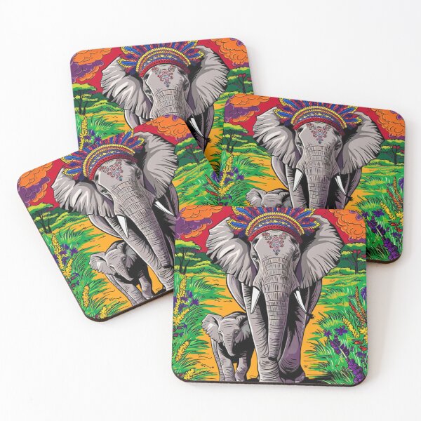 Item preview, Elephant Portrait. mother elephant, elephant baby, small elephant, adorable elephant designed and sold by ElephantVibes.