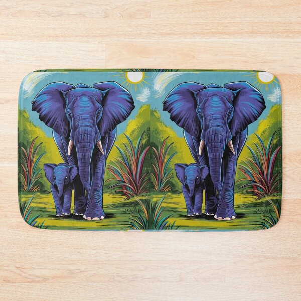 Item preview, Elephant Portrait. mother elephant, elephant baby, small elephant, adorable elephant designed and sold by ElephantVibes.