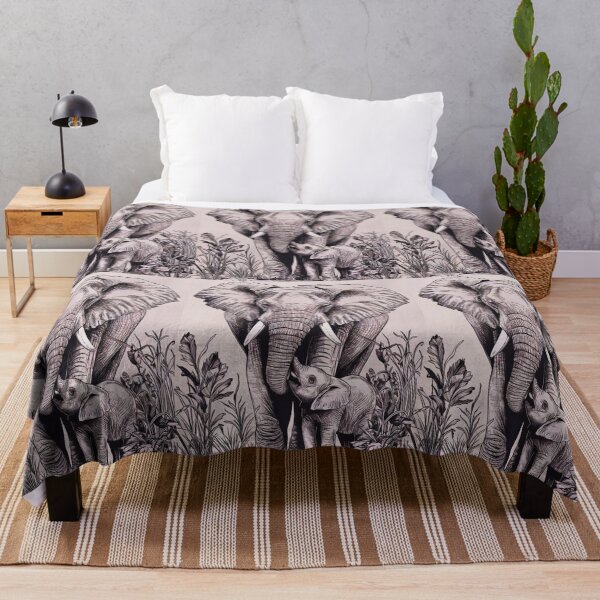Item preview, Elephant Portrait. mother elephant, elephant baby, small elephant, adorable elephant designed and sold by ElephantVibes.