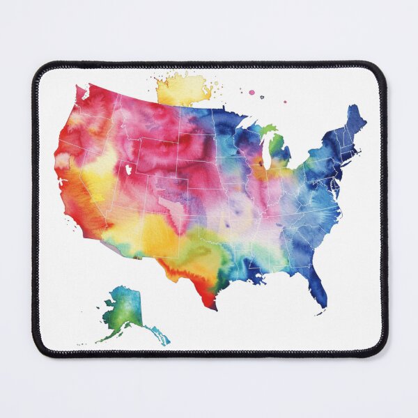 Item preview, USA Map Colorful designed and sold by KPArtzaaany.