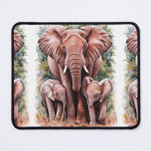 Item preview, Elephant Portrait. mother elephant, elephant baby, small elephant, adorable elephant designed and sold by ElephantVibes.
