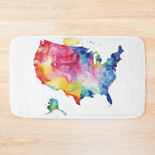 Item preview, USA Map Colorful designed and sold by KPArtzaaany.