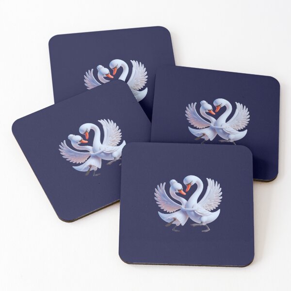 Item preview, "Swan Song: Delightful Sticker Flock" designed and sold by JAMESAMORN.