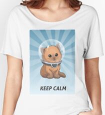 Subnautica: Keep Calm Kitty Women's Relaxed Fit T-Shirt