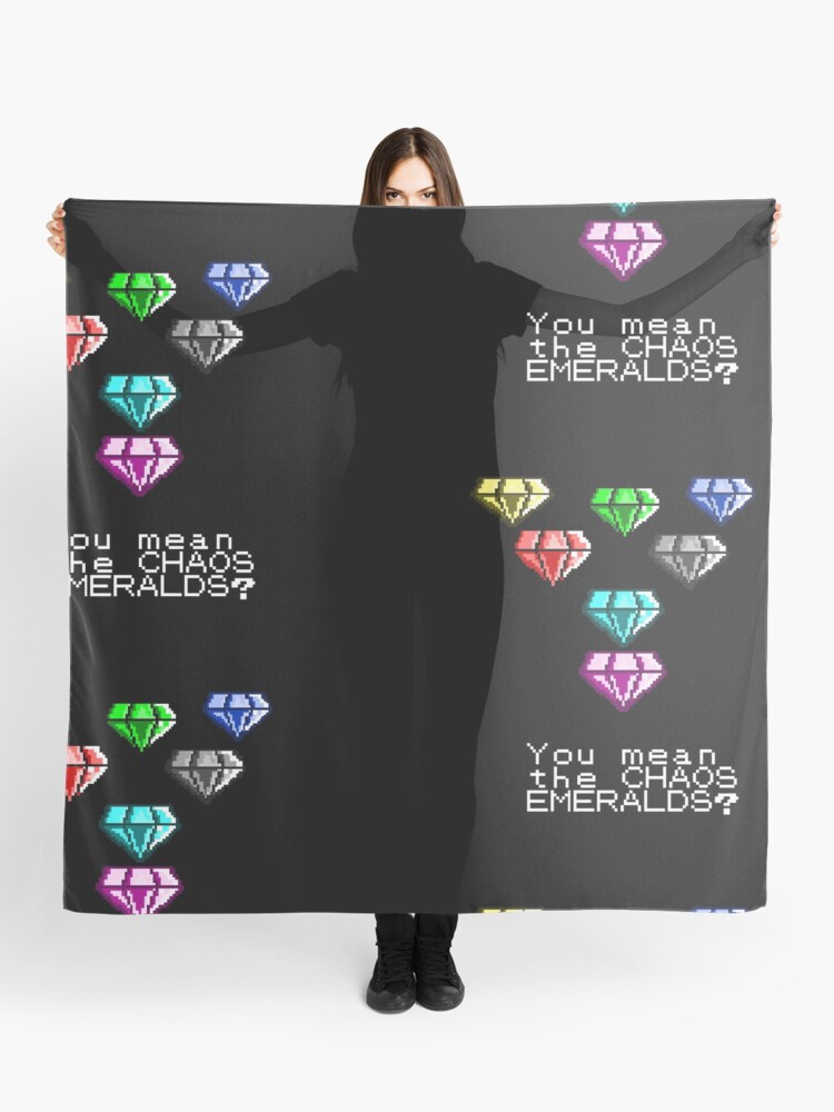 Chaos Emerald Meme Scarf By Herefor1reason Redbubble