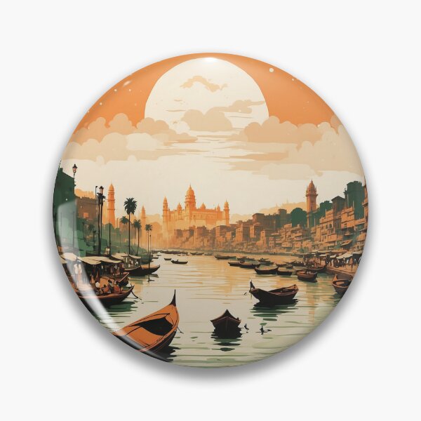 Item preview, Varanasi India Vintage Travel Tourism  designed and sold by TravelersGems.