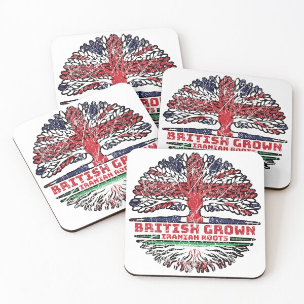 Item preview, Iran Iranian Uk United Kingdom British Tree Roots Flag designed and sold by FlagX.