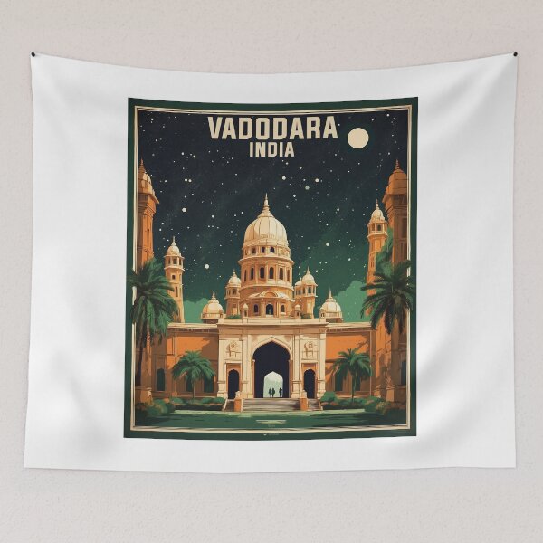 Artikelvorschau, Vadodara Indien Vintage Reisetourismus entworfen und verkauft von TravelersGems.