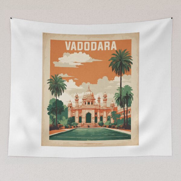 Artikelvorschau, Vadodara Indien Vintage Reisetourismus entworfen und verkauft von TravelersGems.