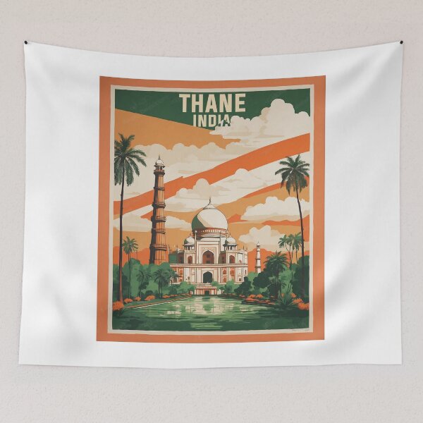 Item preview, Thane India Vintage Travel Tourism  designed and sold by TravelersGems.