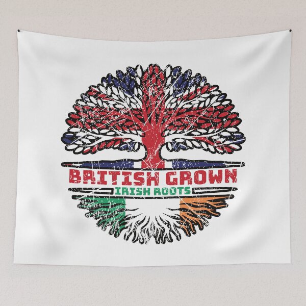 Item preview, Ireland Irish Uk United Kingdom British Tree Roots Flag designed and sold by FlagX.