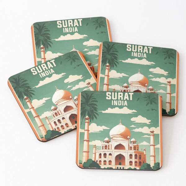 Item preview, Surat India Vintage Travel Tourism  designed and sold by TravelersGems.