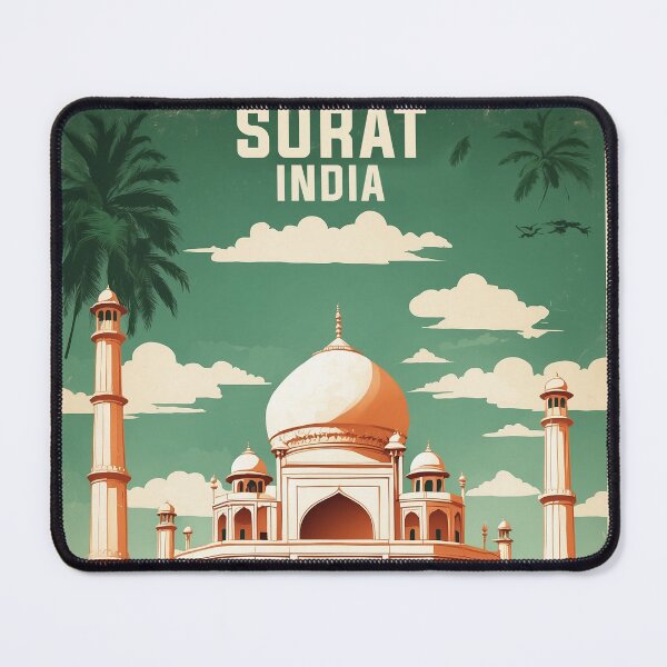 Item preview, Surat India Vintage Travel Tourism  designed and sold by TravelersGems.