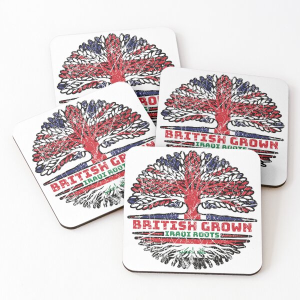 Item preview, Iraq Iraqi Uk United Kingdom British Tree Roots Flag designed and sold by FlagX.