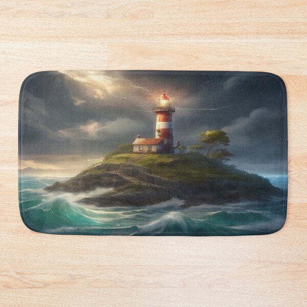 Item preview, Lighthouse on a stormy day designed and sold by Starfox120.