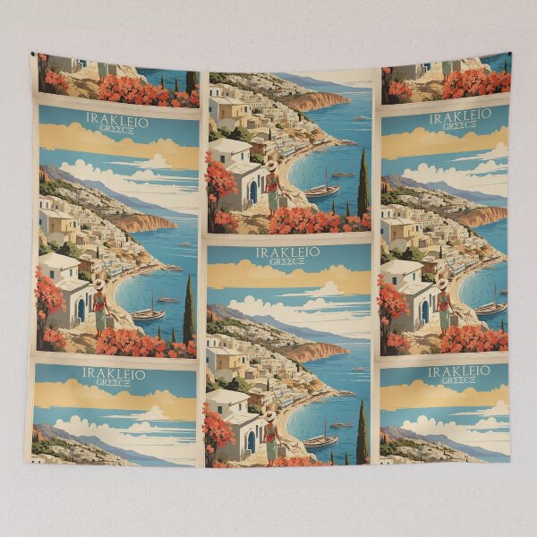 Item preview, Irakleio Greece Vintage Travel Tourism  designed and sold by TravelersGems.