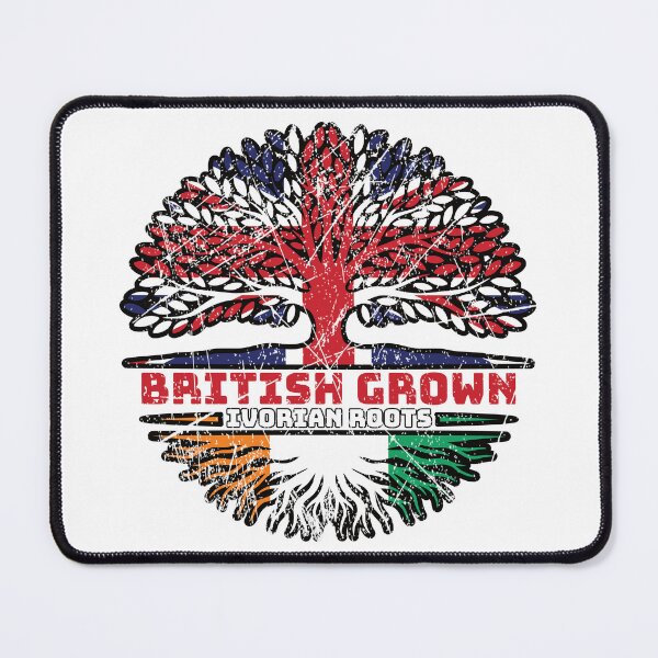 Item preview, Ivory Coast Ivorian British UK Tree Roots Flag designed and sold by FlagX.
