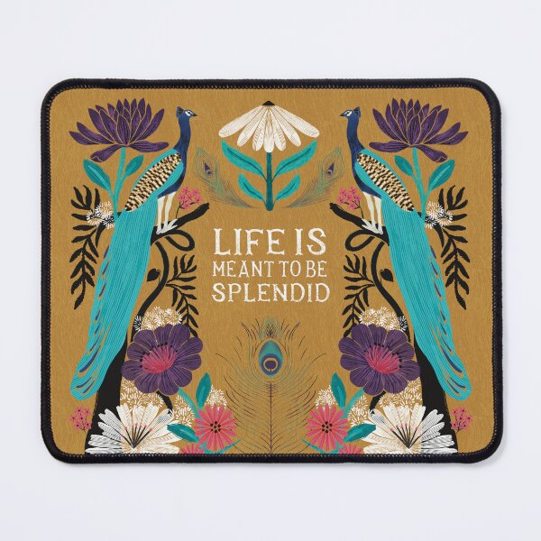 Item preview, Life is meant to be splendid - Floral Friendly Reminder designed and sold by Gabba Delgado.