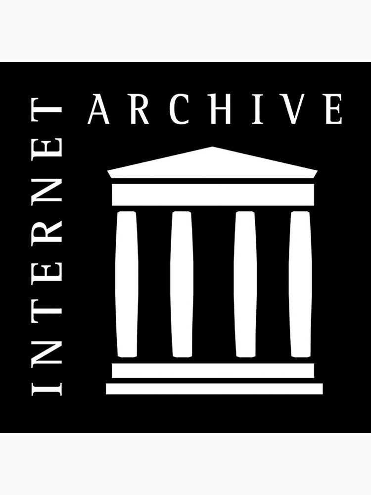 "internet archive logo! " Sticker for Sale by grrlonline | Redbubble