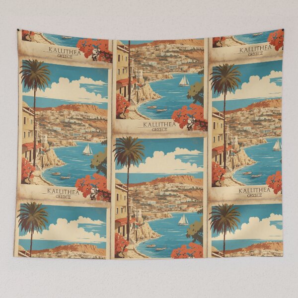 Item preview, Kallithea Greece Vintage Travel Tourism  designed and sold by TravelersGems.