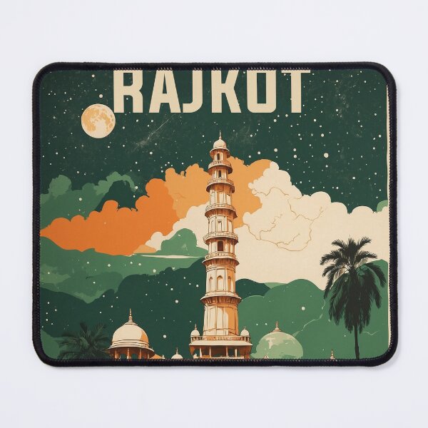 Item preview, Rajkot India Vintage Travel Tourism designed and sold by TravelersGems.